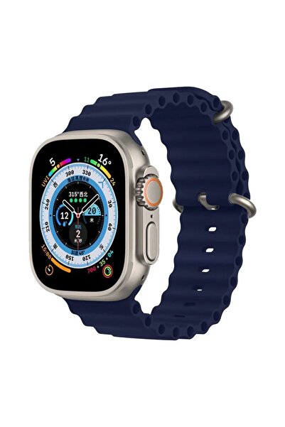Sonique Λουράκι Σιλικόνης Ocean Band για Apple Watch (42/44/45/49MM) Μπλε Σκούρο