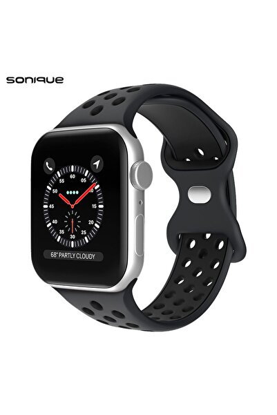 Sonique Λουράκι Σιλικόνης Sport για Apple Watch (38/40/41MM) Μαύρο