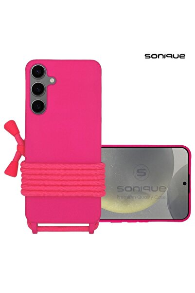 Sonique Θήκη Σιλικόνης με Κορδόνι CarryHang Samsung Galaxy S24 Plus Φούξια