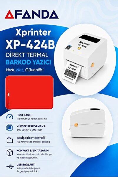 AFANDA XP-424b Barkod Termal Yazıcı
