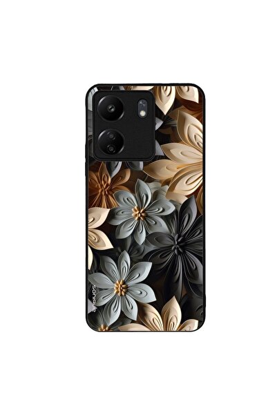 Sonique Θήκη 3D Flower Series για Xiaomi Redmi 13C 4G / Poco C65 4G Γκρι