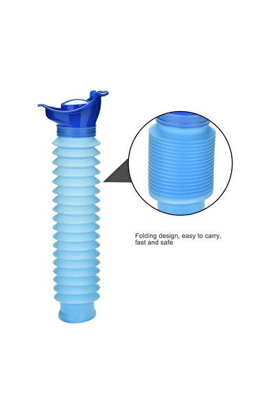 Choice1 Blue 2Pcs 750ML Portable Standing Pee Bottle Shrinkable Adult Urinal ...