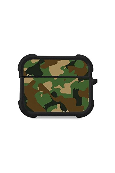 Sonique Θήκη Σιλικόνης Camouflage Army Series για AirPods Pro 3 Πράσινο