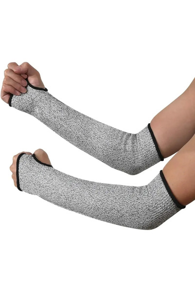 Choice1 40cm 1pcs 1 Pcs 45CM HPPE Outdoor Work Safety Arm Guard Sleeve Anti-C...
