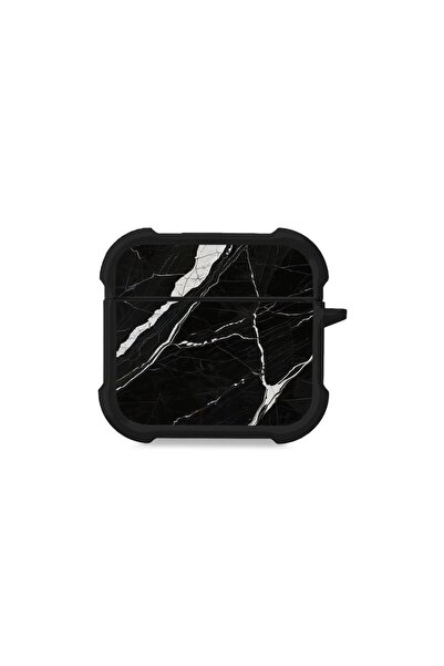 Sonique Θήκη Σιλικόνης Marble Series για AirPods 4 Μαύρο