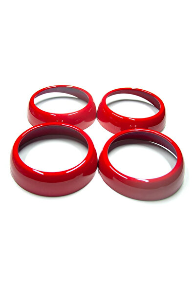 Choice4 Red Dashboard Air Outlet Decoration Cover Protective Shell Car Sticke...