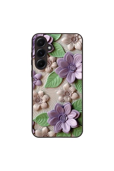 Sonique Θήκη 3D Flower Series για Samsung Galaxy A55 5G Βιολετί