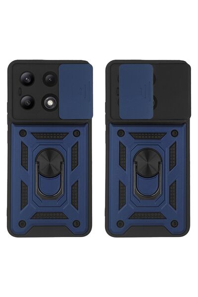 Sonique Θήκη Ring Armor CamPro για Xiaomi Redmi Note 13 4G Μπλέ