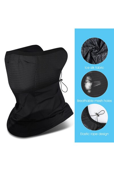 Choice One Size black WEST BIKING Anti UV Summer Cycling Headwear Ice Silk Br...