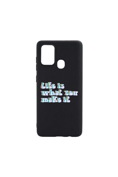 bestcase Θήκη σιλικόνης συμβατή με Realme C12, Η ζωή είναι αυτό που τη δημιου...