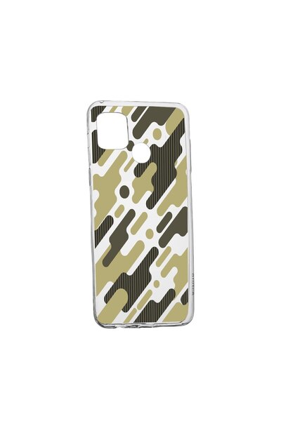 bestcase Θήκη σιλικόνης συμβατή με Realme 7i / Realme C12, Πράσινο Καμουφλάζ,...