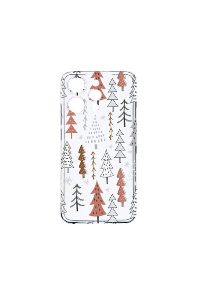 bestcase Прозрачен силиконов калъф 2ММ, съвместим с Xiaomi Redmi 12 4G, Колед...