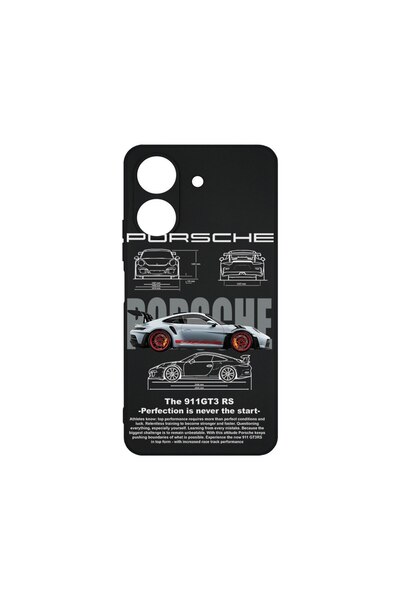 bestcase Тънък силиконов калъф за Xiaomi Redmi 13C 4G, Porsche, 1736184 B 1883