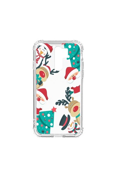 bestcase Husa Anti Shock Silicon Compatibila Cu Xiaomi Redmi 9, Xmas Winter T...