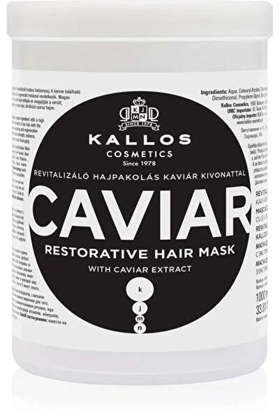 Kallos Masca de par revitalizantă cu extract de caviar, 1000 ml