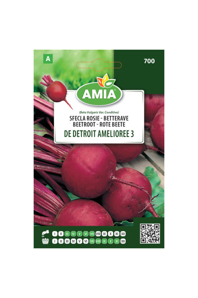 Amia Seminte de sfecla rosie Detroit amelioree 3, 6 g