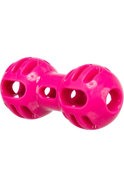 petbutik35 Termoplastik suda batmaz yumuşak - sert dayanıklı pembe dumbbel 11cm