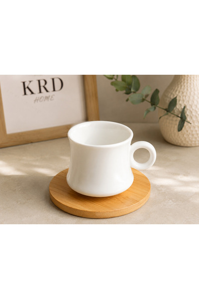 KRD HOME 6’lı Bambu Altlıklı Fincan Takımı ☕✨