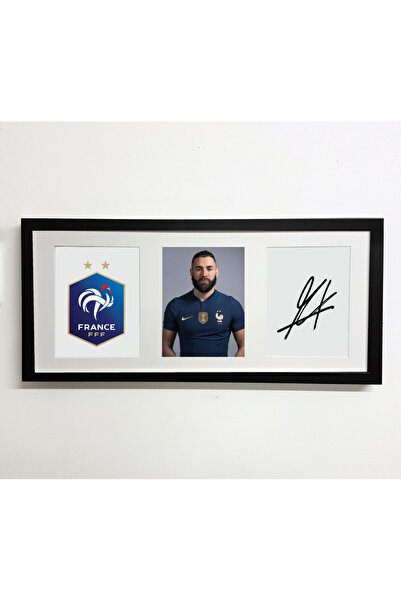 Boomah Accessories Karim Benzema France FIFA World Cup Autographed Poster wit...