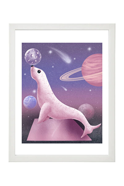 Boomah Accessories Seal , Sea Lion Digital Nursery Illustration Art Poster wi...