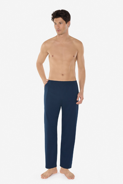 Malabadi Men's Navy Blue Cotton Elastane Comfortable Fit Pajama Bottoms with ...