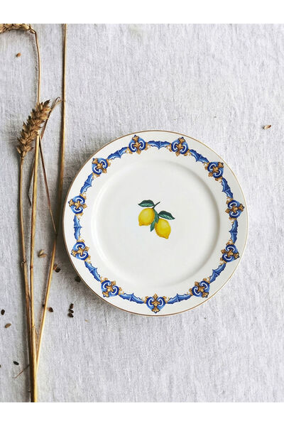 LC Waikiki I Lemon Printed Porcelain Serving Plate from Freezen Store