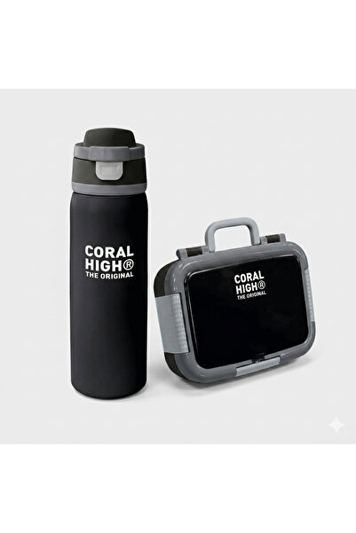Coral High Kids Stainless Steel Lunch Box and Steel Thermos Set