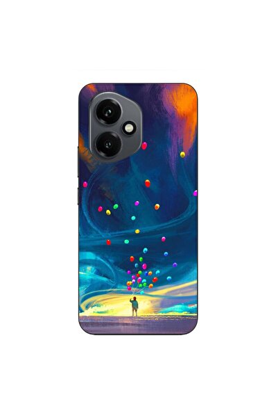 OEM Case compatible with Honor 400 Silicone Gel Tpu Universe Balloons Pattern