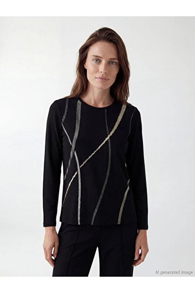 LC Waikiki Crew Neck Patterned Blouse (S6)