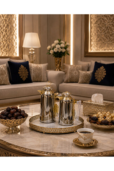 sahal aloula Luxurious 12-Hour Heat Preservation Tramisu Set - 1L and 700ml C...