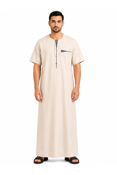 First Life Men's Festive & Party Wear Thobe with Premium Hand Embroidery - 24...
