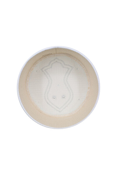 Sarıkhane Children's Prayer Mat Sarık Takkesi - Nali Şerif - White - Felt