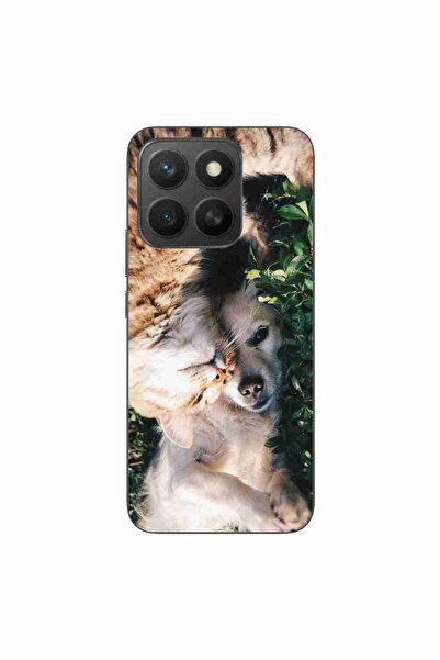 OEM Husa compatibila cu Honor X8c Silicon Gel Tpu Model Caine si Pisica
