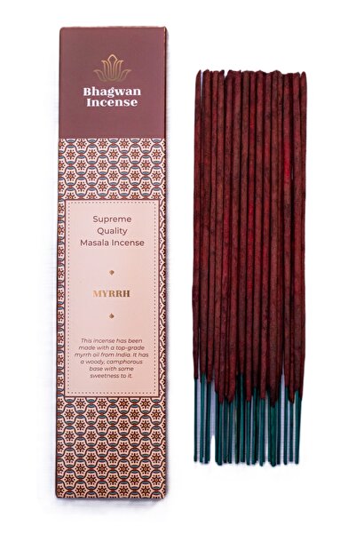 Bhagwan Incense Smirnă - bețișoare parfumate masala naturale premium, 15g