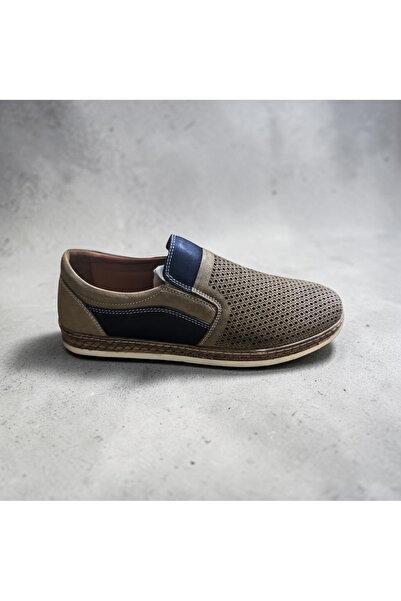 İrfan Yavuz Konay Iy109 Summer Men's Nubuck Leather Shoes
