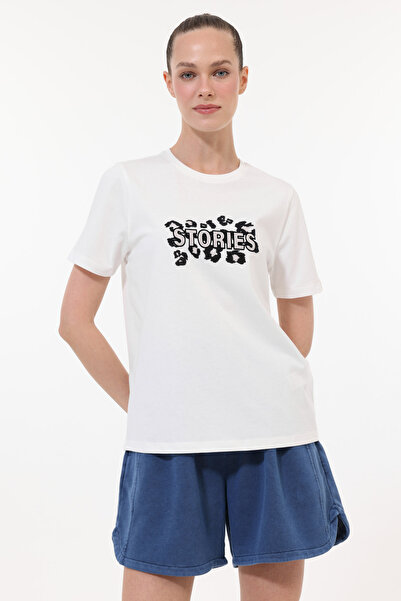 lumberjack Wl 11Power Ecru Women's Short Sleeve T-Shirt