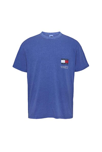 Tommy Hilfiger Bărbați& # x27;s Tricou cu mânecă scurtă, cu logo și guler rot...