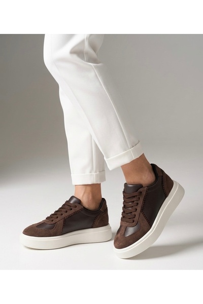 LABRONA Women's High-Top Lace-Up Walking Shoes Sneakers