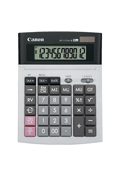 Canon Calculator de birou Canon, WS1210THB, 12 cifre, 23.00cm x 15.50cm x 3.5...