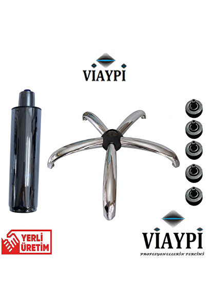 Viaypi YILDIZ AYAK + PİNGO + AMORTİSÖR - KUAFÖR TARAMA KOLTUĞU ALT SETİ - OFİ...