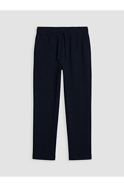 LC Waikiki New season navy blue regular fit men's linen-look trousers from gü...