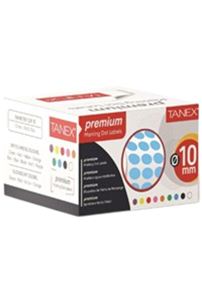 Tanex Point Label 20 mm Blue 2500 Pcs