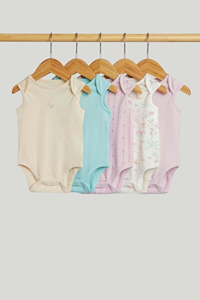 MOTHERCARE 5 قطع من بدلات الكاميل بدون أكمام