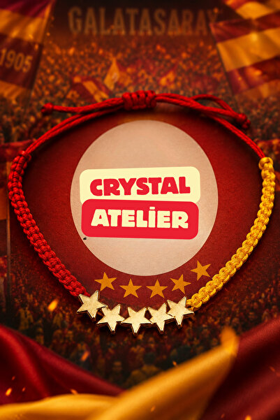 Crystal Atelier 5 Star Hematite Yellow & Red Fan Bracelet – (Handmade Adjusta...