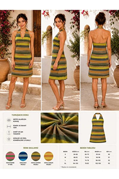 MB MİSSLADY COLLECTION Mimoza Yazlık ELBİSE ( AKDENİZ RÜYASI ELBİSE )