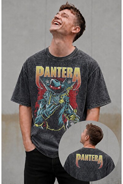Fuddy Moda Unisex velika majica sa printom Pantera viskija na vratu, periva, ...