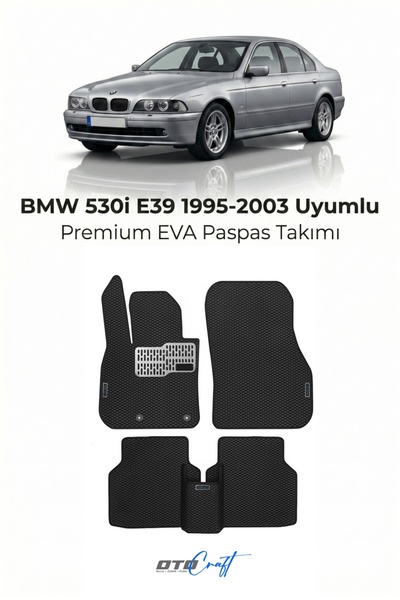 OTOCRAFT BMW 530i E39 (1995-2003) Araca Özel 3D Havuzlu Eva Paspas Tam Set 5 ...