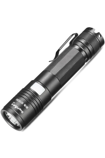 Supfire Lanterna LED A5, 300lm, 200M, încărcare USB, Negru