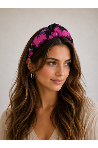 HALHALMILL Floral Desen Trend Düğüm Taç