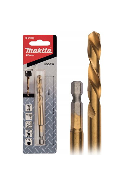 Makita Burghiu metalic B-51035 HSS-Tan, cursДѓ 9,0x102mm